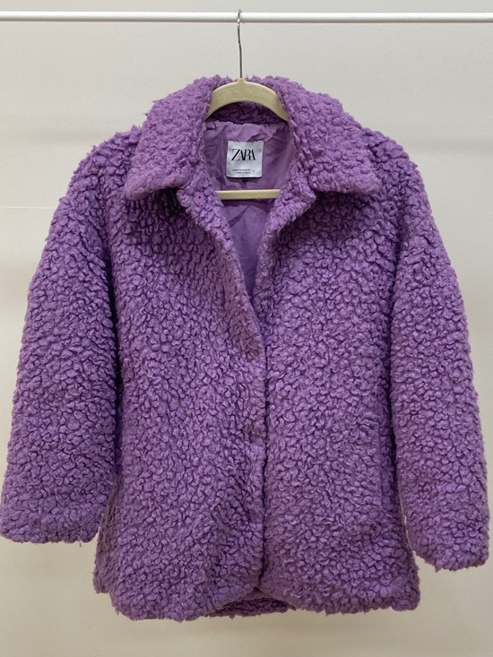 Zara Jackets & Blazers - Zara Purple Teddy Coat